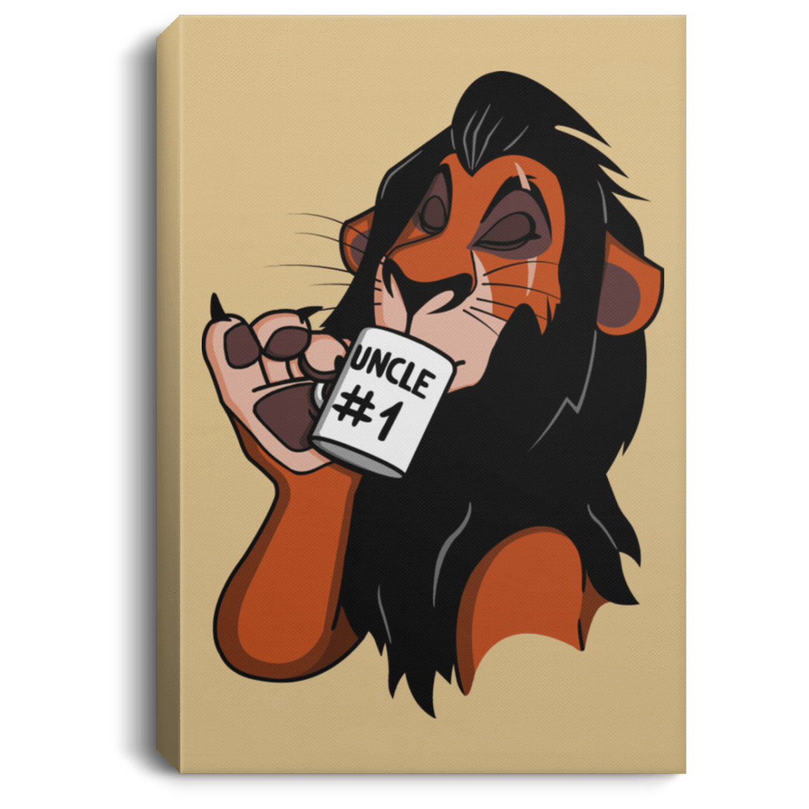 Housewares Tan / 8" x 12" Uncle 1 Premium Portrait Canvas