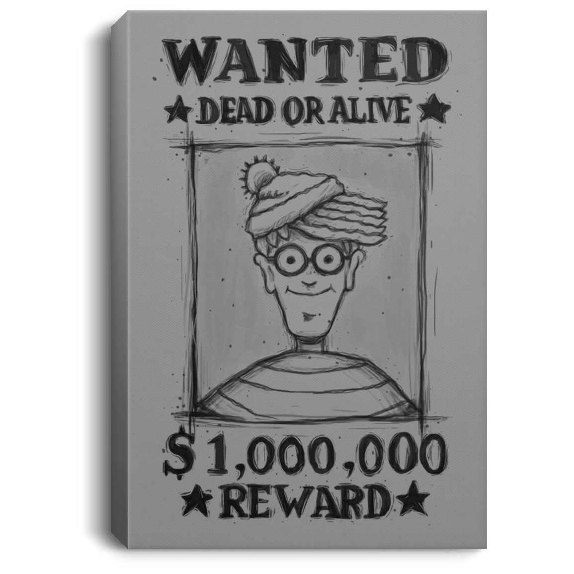 Housewares Gray / 8" x 12" Waldo Premium Portrait Canvas