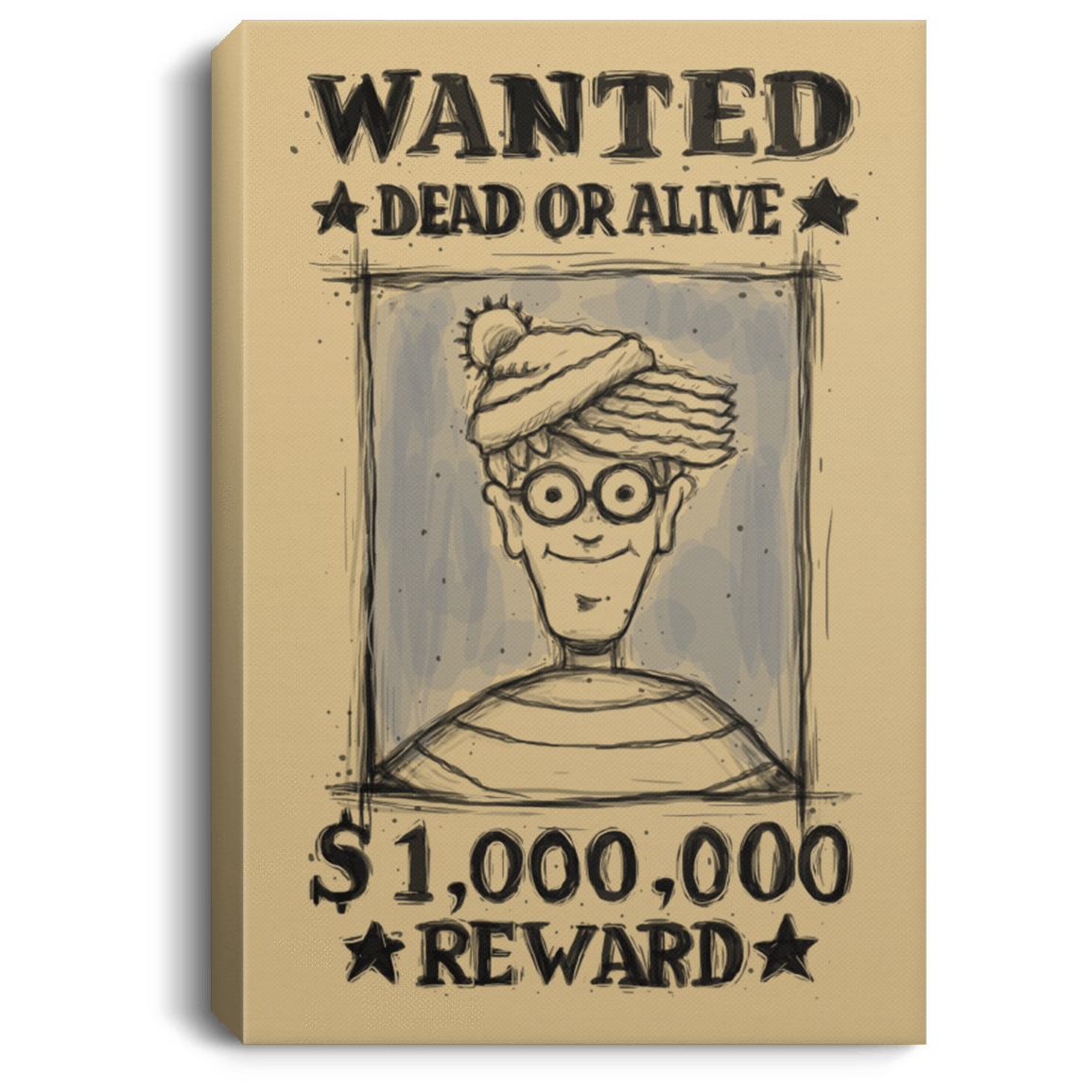 Housewares Tan / 8" x 12" Waldo Premium Portrait Canvas