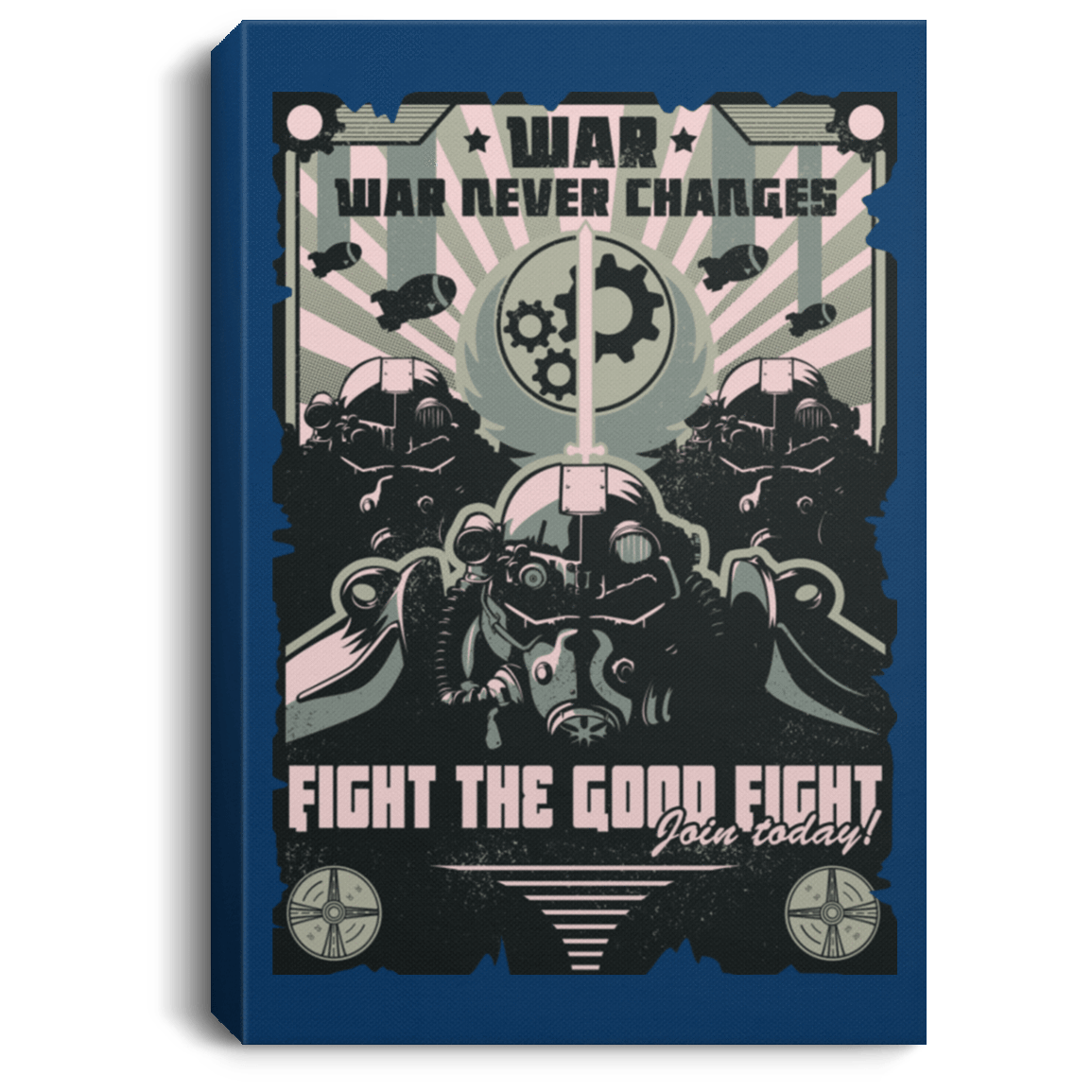 Housewares Royal / 8" x 12" War Never Changes Premium Portrait Canvas