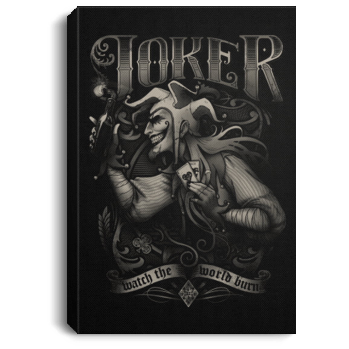 Housewares Black / 8" x 12" Watch the world burn Premium Portrait Canvas