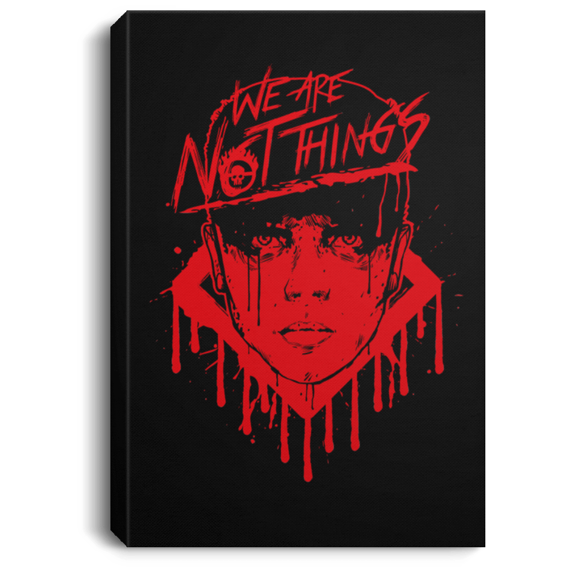 Housewares Black / 8" x 12" We Are Not Things Premium Portrait Canvas