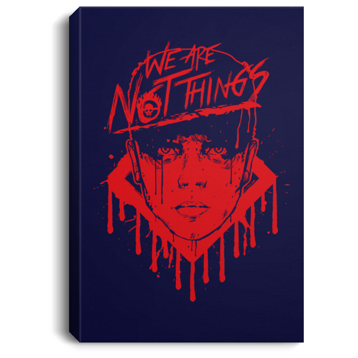 Housewares Navy / 8" x 12" We Are Not Things Premium Portrait Canvas