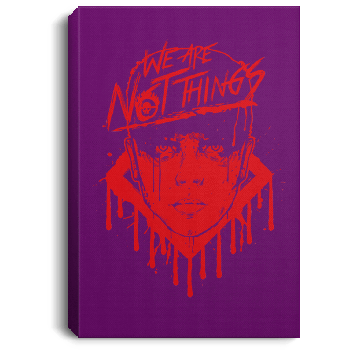 Housewares Purple / 8" x 12" We Are Not Things Premium Portrait Canvas