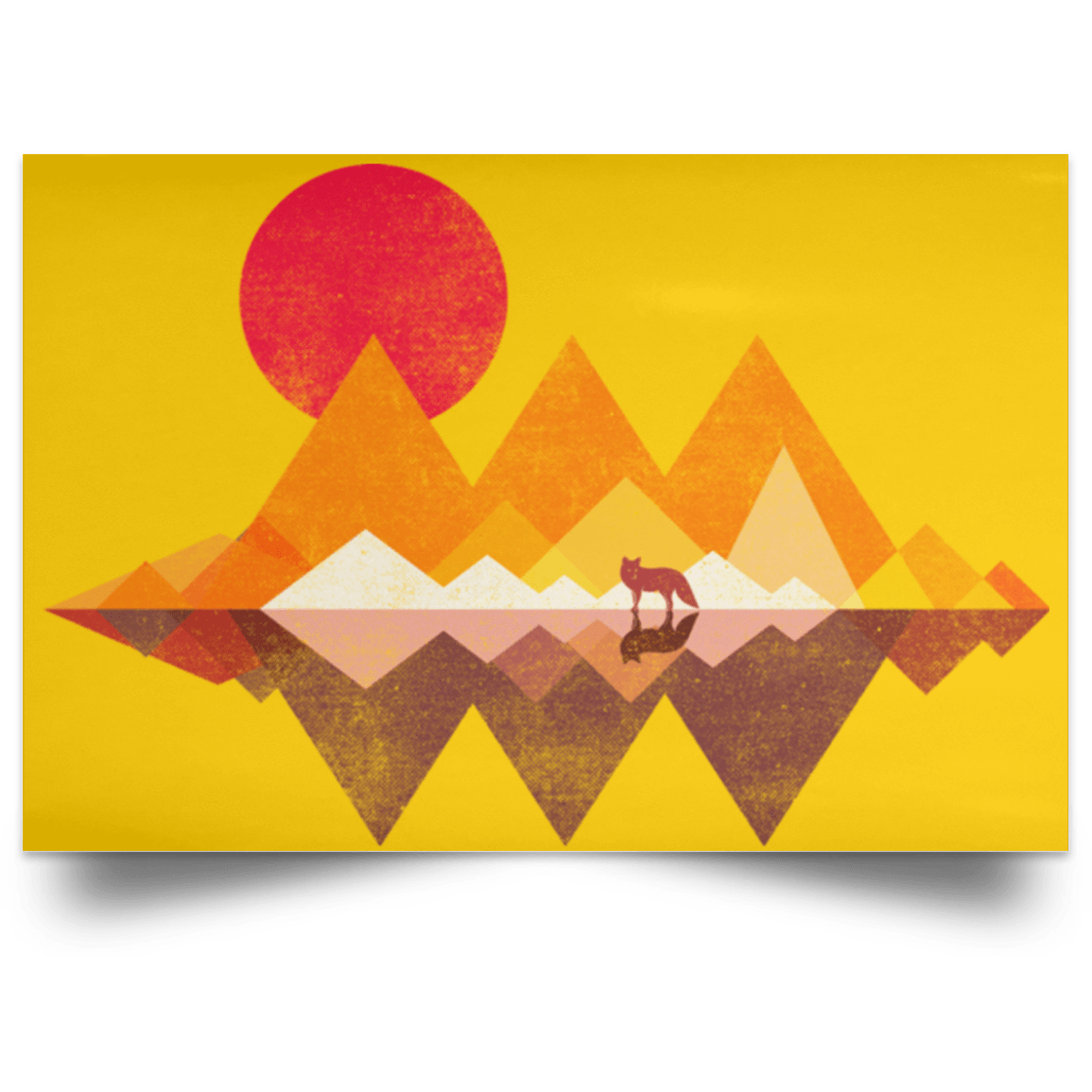 Housewares Athletic Gold / 18" x 12" Wolflands Landscape Poster