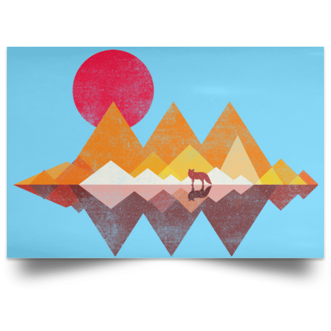 Housewares Columbia Blue / 18" x 12" Wolflands Landscape Poster