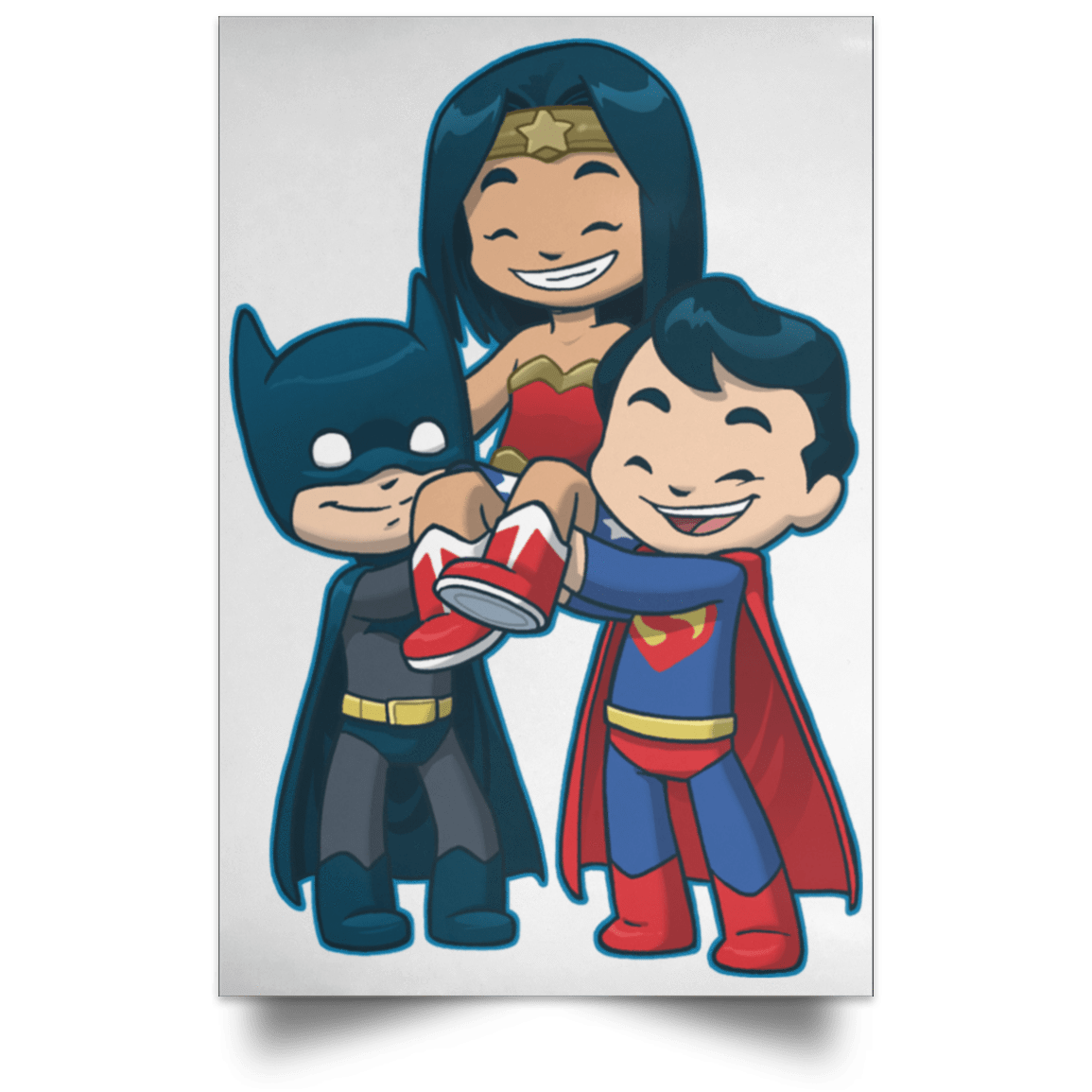 Housewares White / 12" x 18" Wonder Friends Portrait Poster