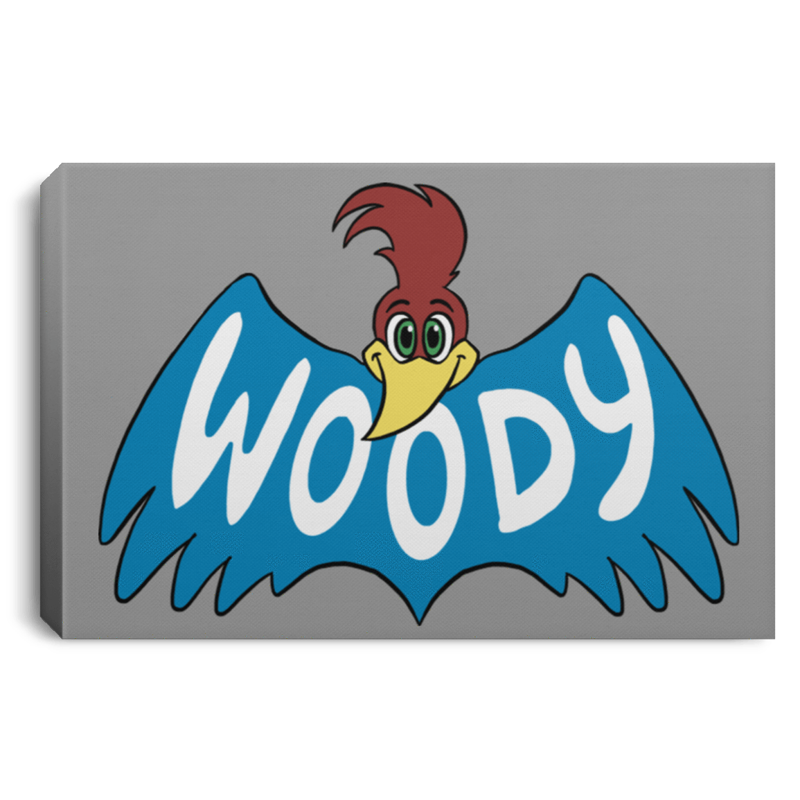 Housewares Gray / 12" x 8" Woodpecker Premium Landscape Canvas