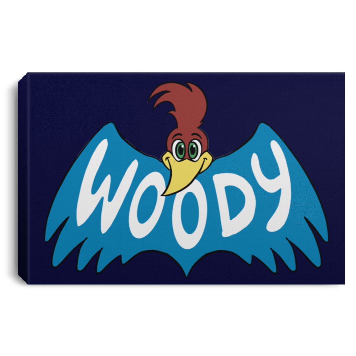 Housewares Navy / 12" x 8" Woodpecker Premium Landscape Canvas