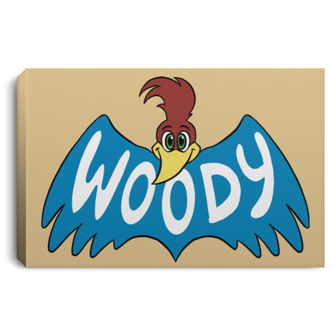 Housewares Tan / 12" x 8" Woodpecker Premium Landscape Canvas