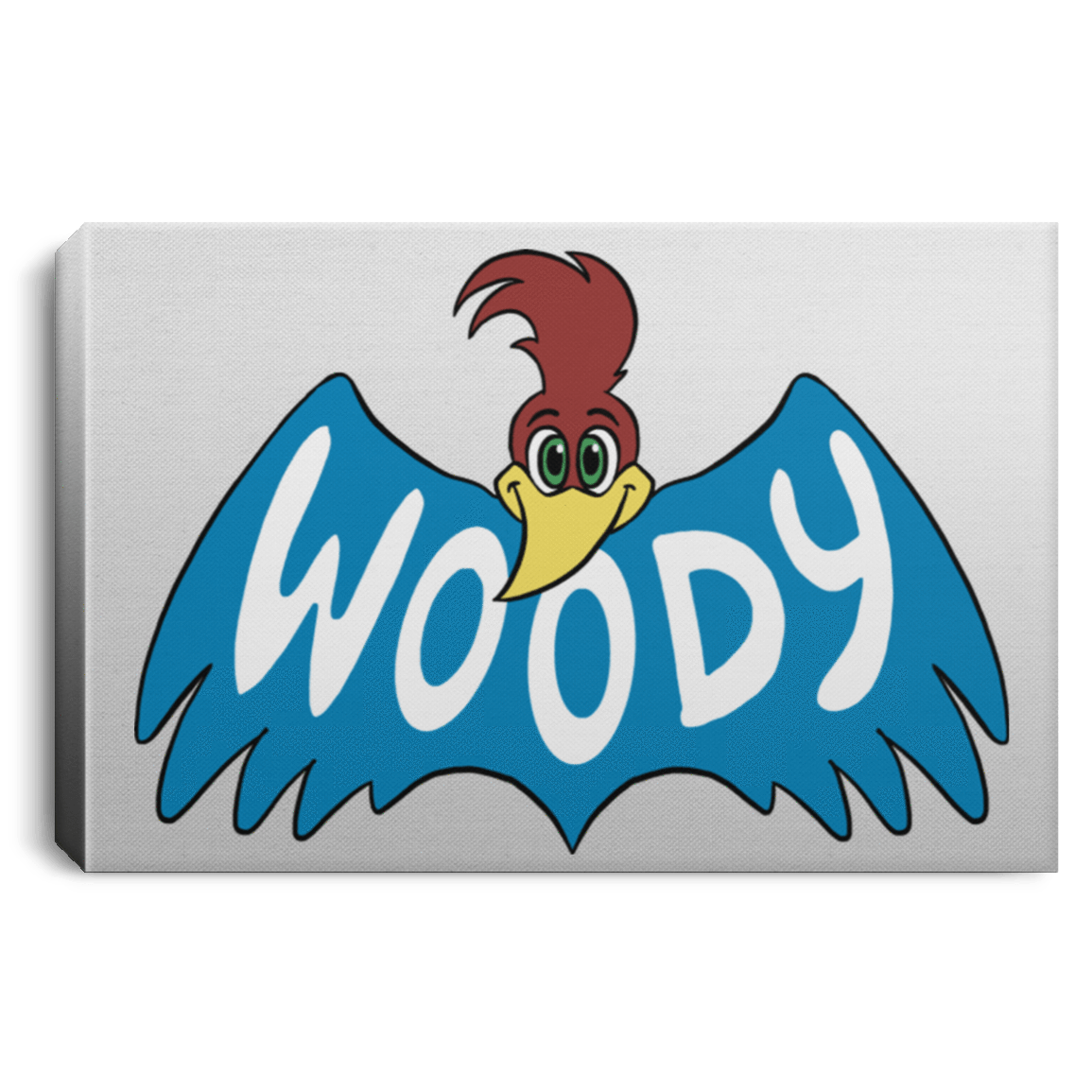 Housewares White / 12" x 8" Woodpecker Premium Landscape Canvas