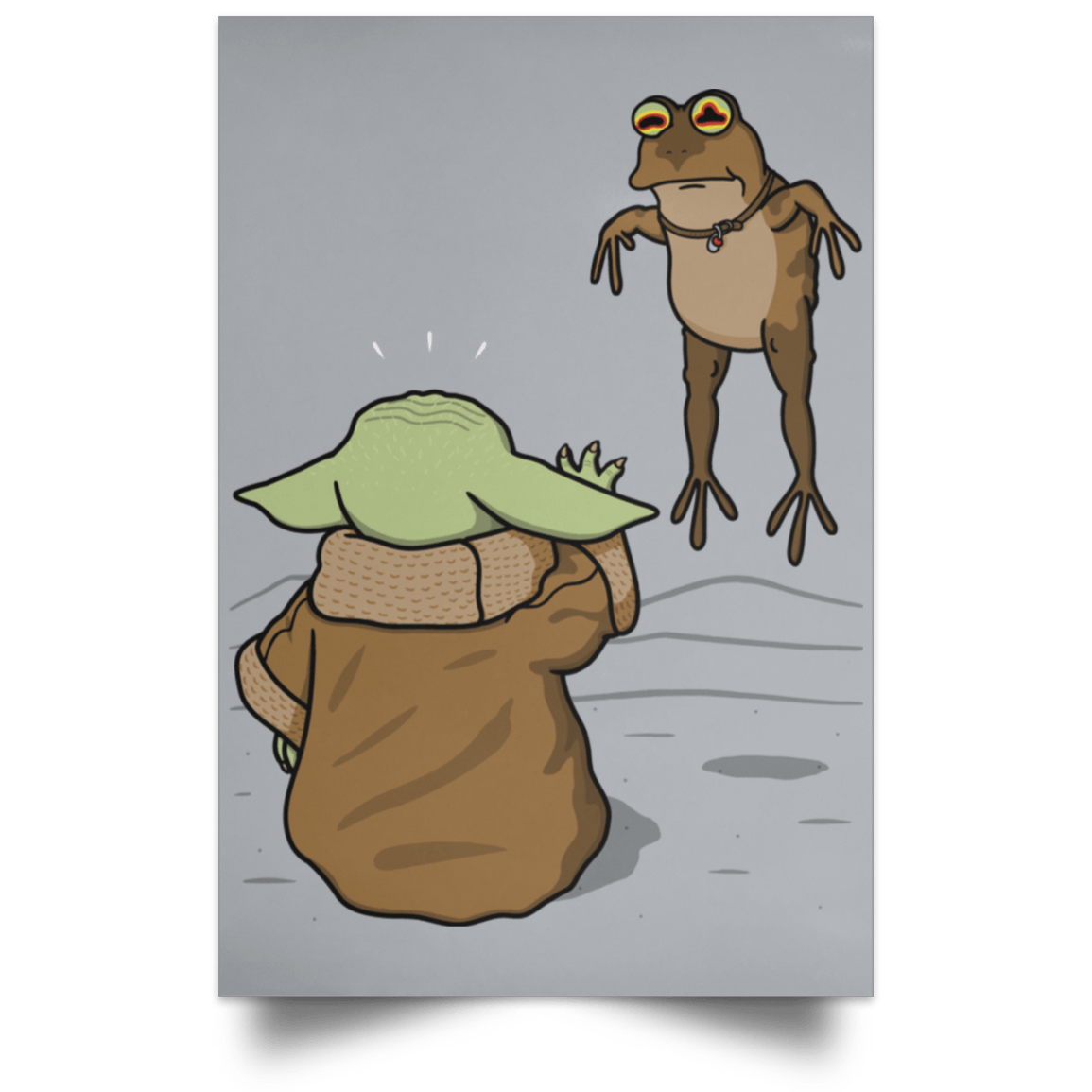 Housewares Grey / 12" x 18" Wrong Toad Portrait Poster