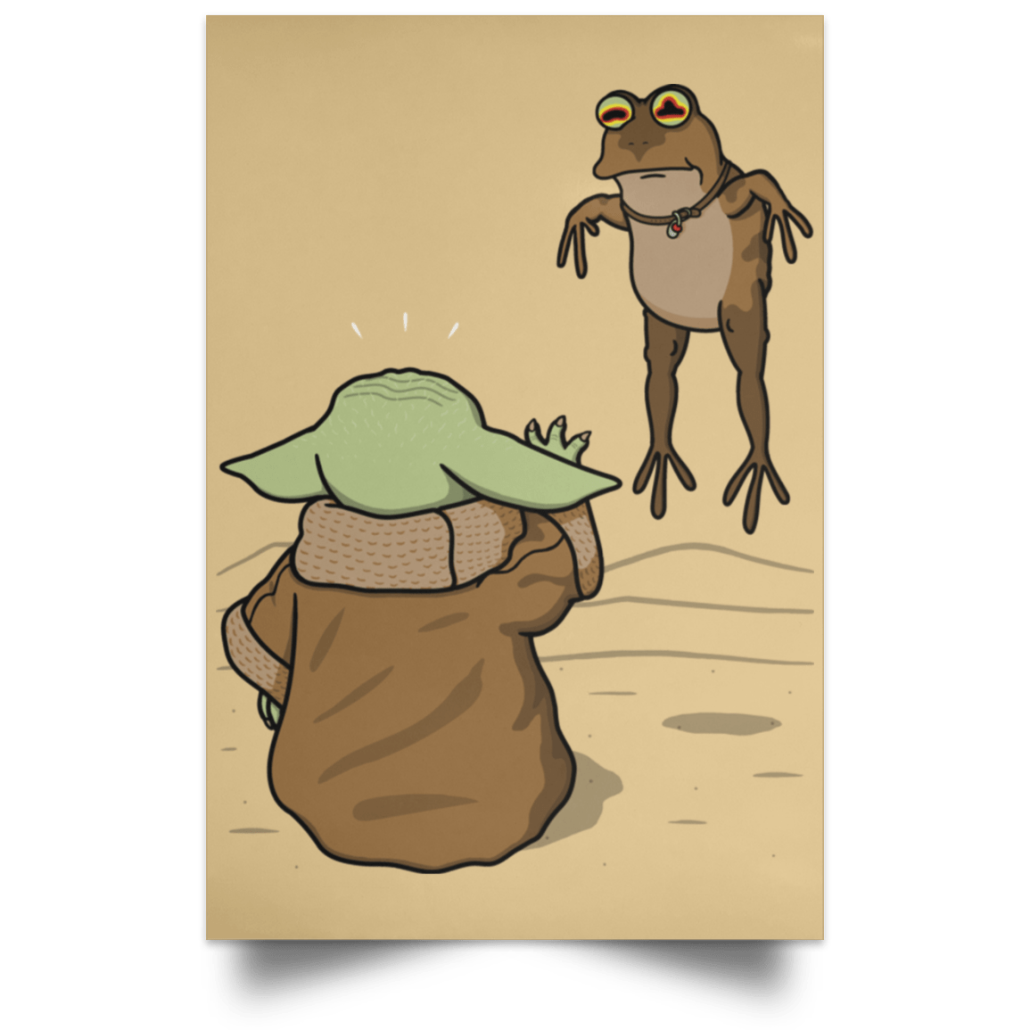 Housewares Tan / 12" x 18" Wrong Toad Portrait Poster