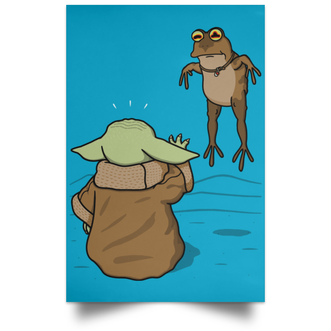 Housewares Turquoise / 12" x 18" Wrong Toad Portrait Poster