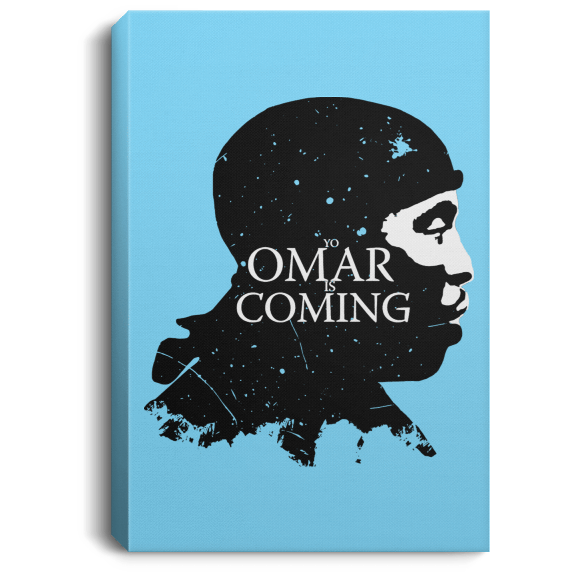 Housewares Columbia Blue / 8" x 12" Yo Omar Is Coming Premium Portrait Canvas