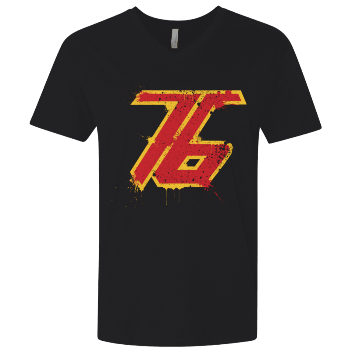 Mens_ V-neck T-Shirt Black / X-Small Soldier 76 Men's Premium V-Neck SK