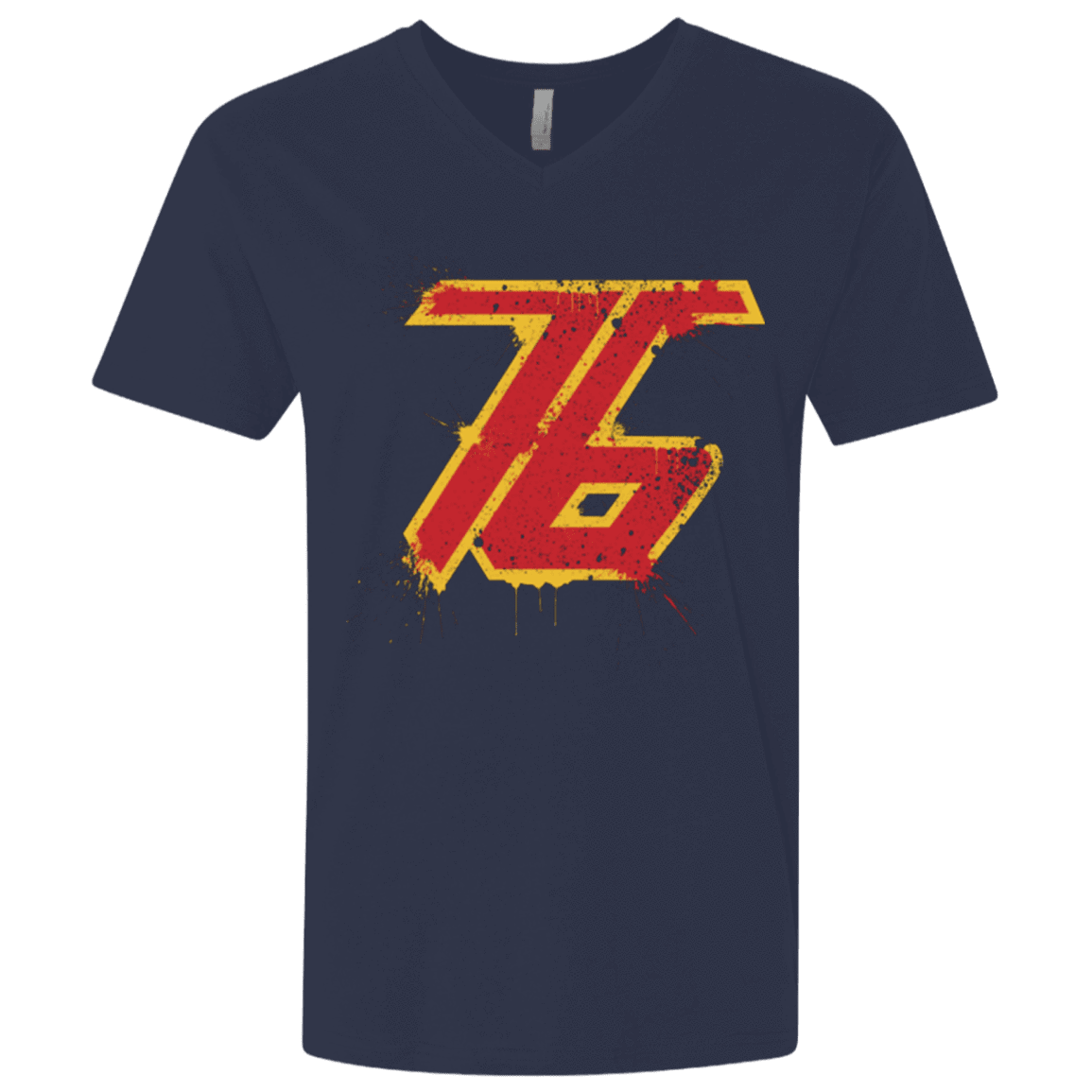 Mens_ V-neck T-Shirt Midnight Navy / X-Small Soldier 76 Men's Premium V-Neck SK