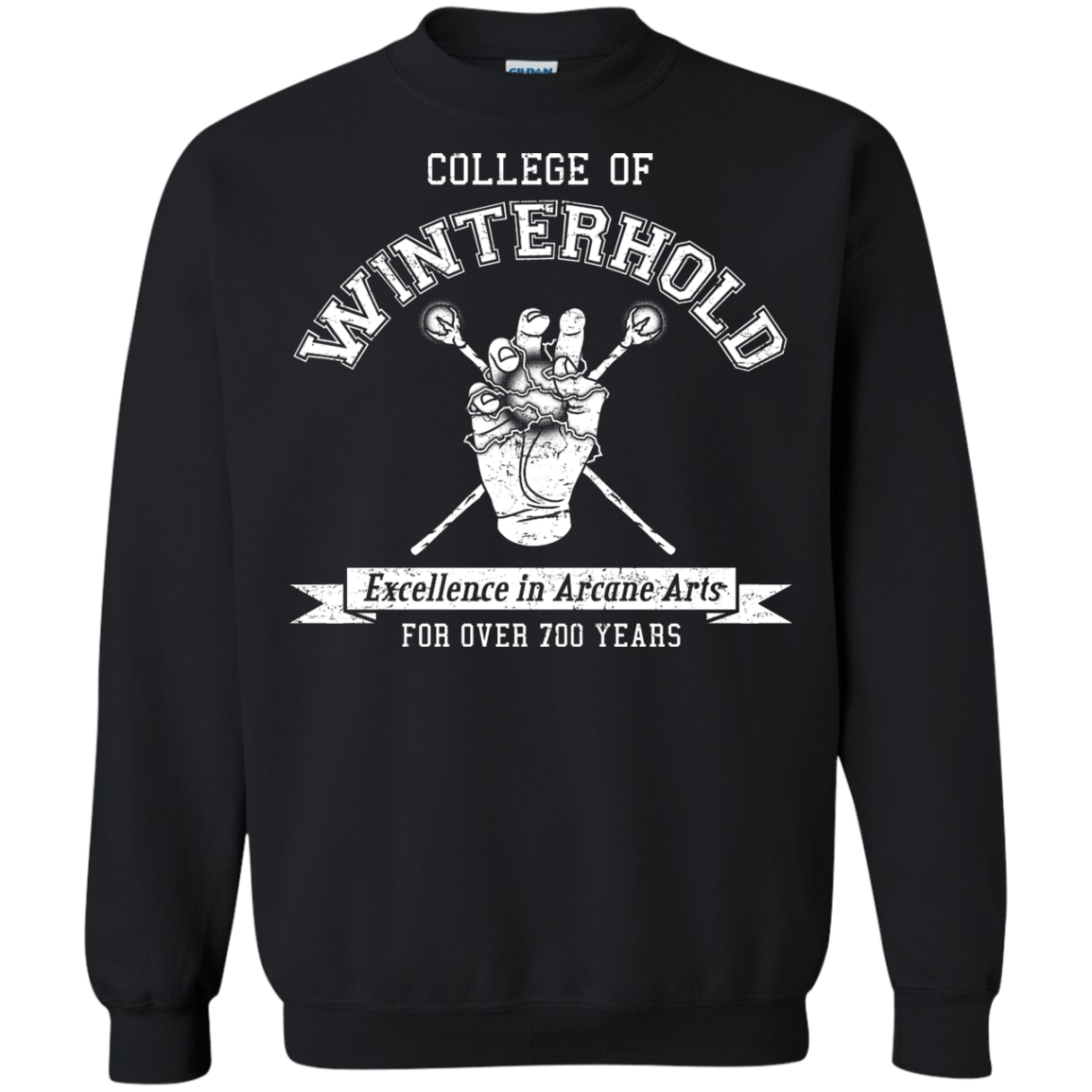 Mens_Crewneck Sweatshirts Black / Small College of Winterhold Crewneck Sweatshirt