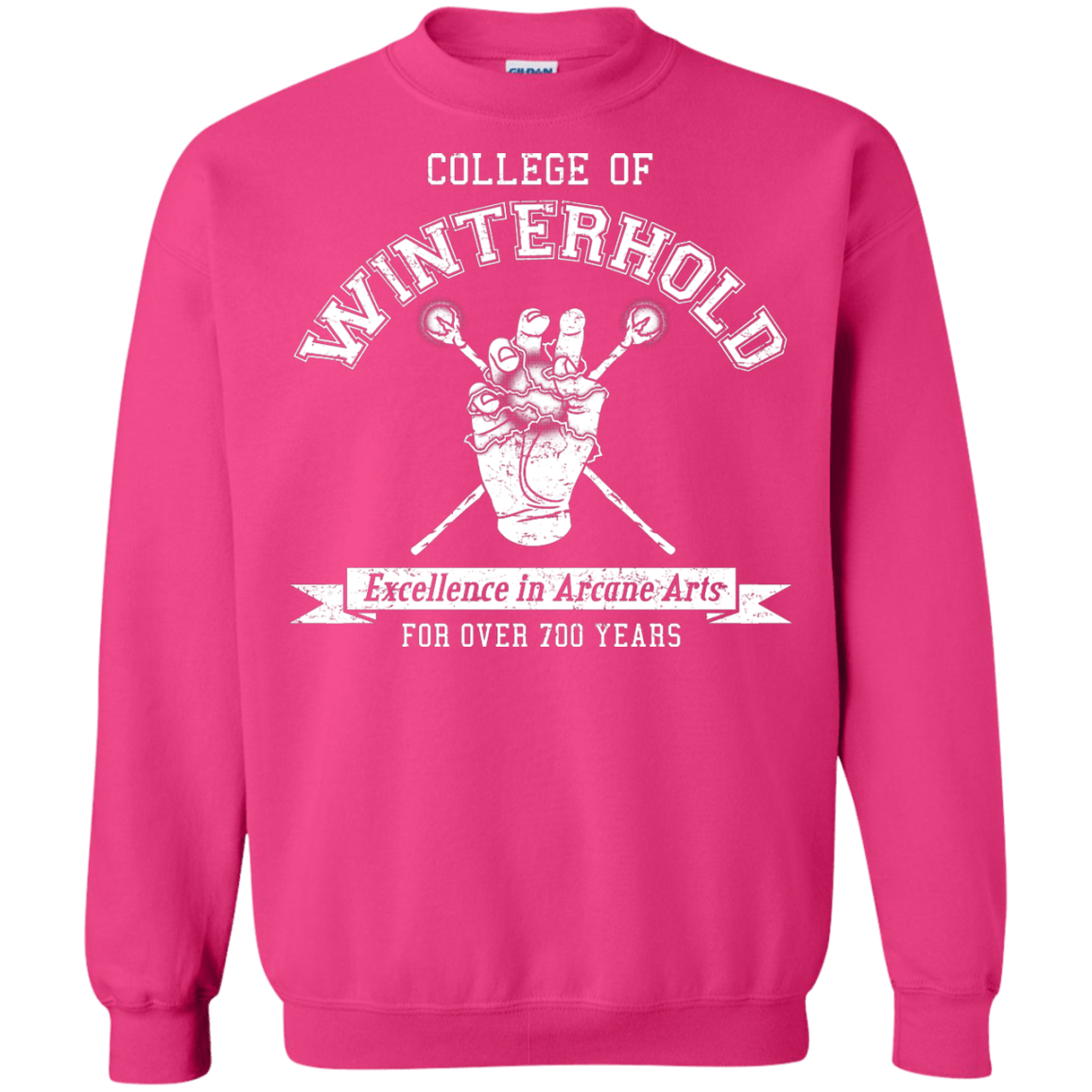 Mens_Crewneck Sweatshirts Heliconia / Small College of Winterhold Crewneck Sweatshirt