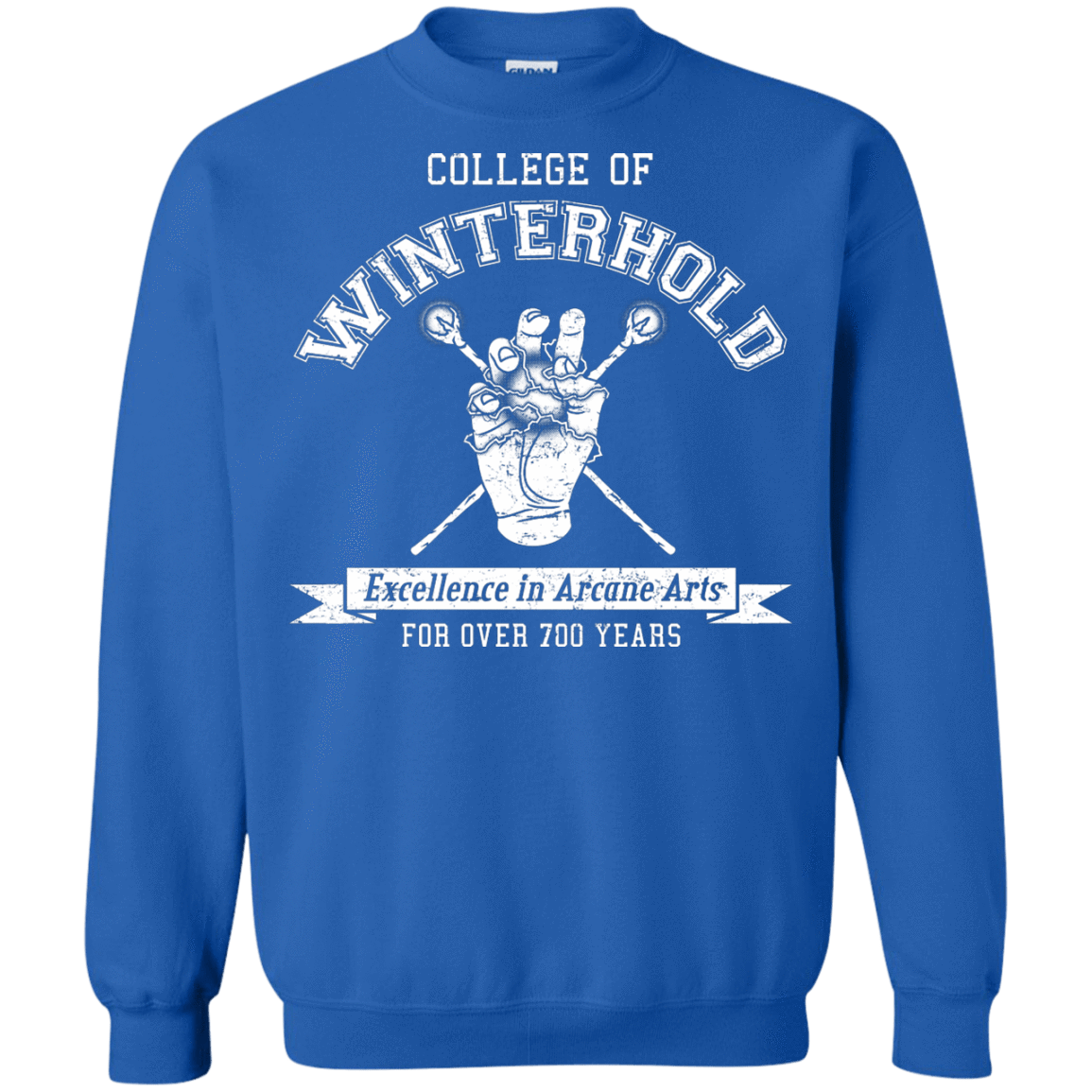 Mens_Crewneck Sweatshirts Royal / Small College of Winterhold Crewneck Sweatshirt