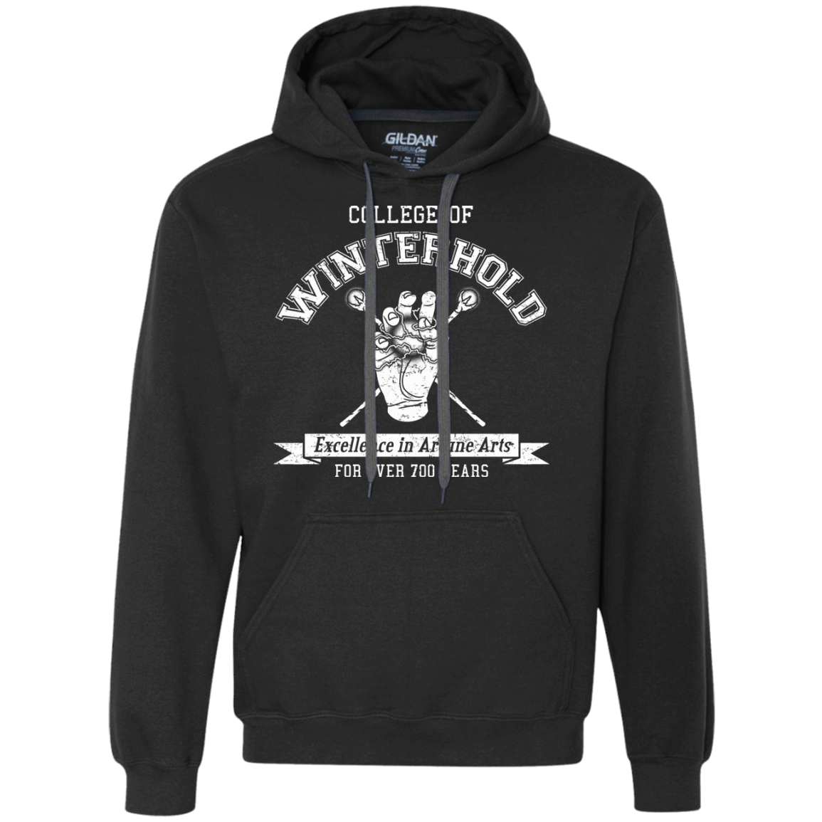 Mens_Premium Hoodie Black / Small College of Winterhold Premium Fleece Hoodie