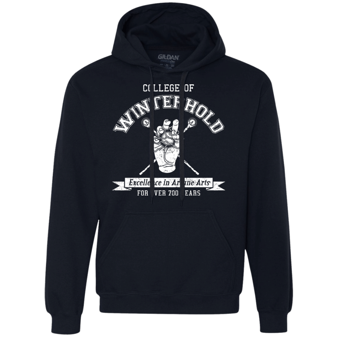 Mens_Premium Hoodie Navy / Small College of Winterhold Premium Fleece Hoodie