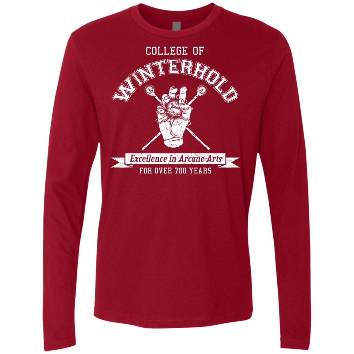 Mens_Premium Longsleeves Cardinal / Small College of Winterhold Men's Premium Long Sleeve