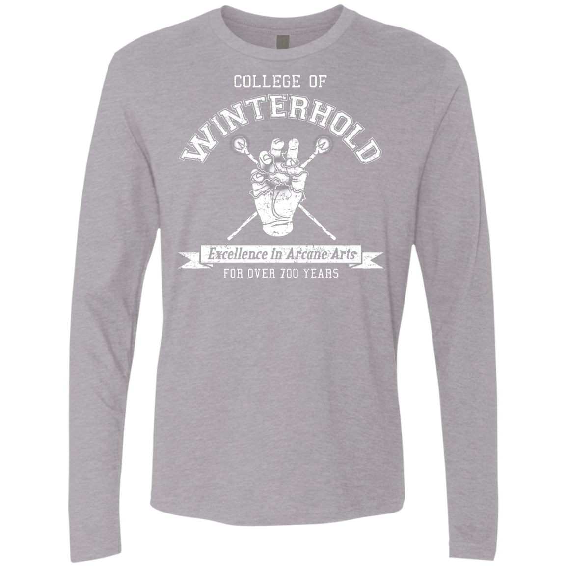 Mens_Premium Longsleeves Heather Grey / Small College of Winterhold Men's Premium Long Sleeve