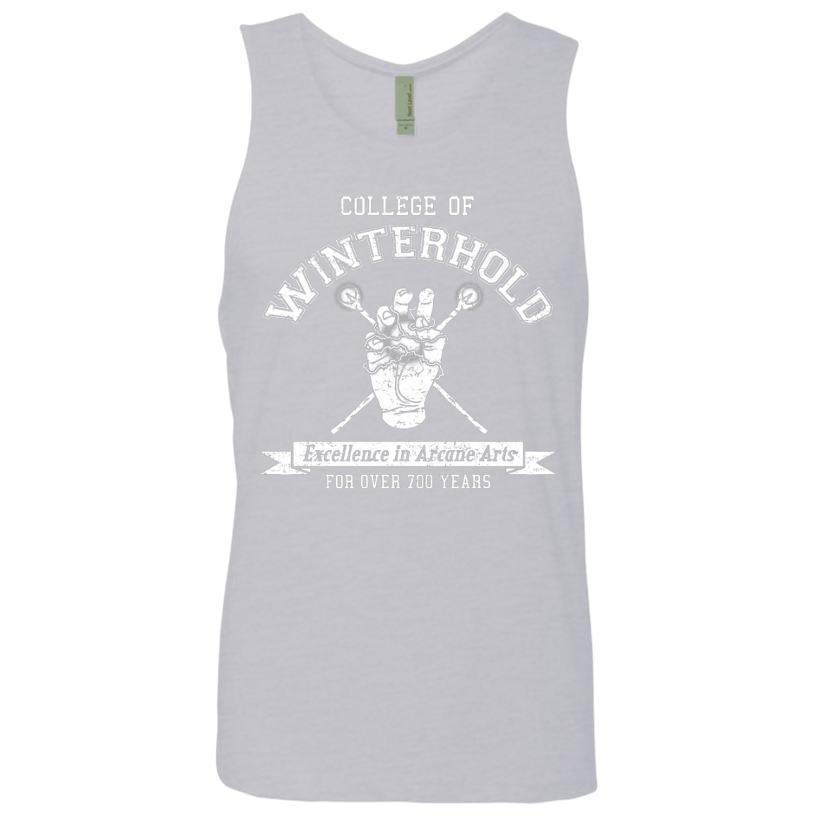 Mens_Premium Tank Top Heather Grey / Small College of Winterhold Men's Premium Tank Top