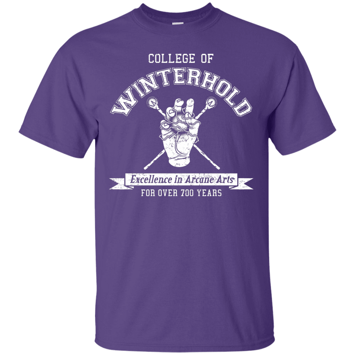 Mens_T-Shirts Purple / Small College of Winterhold T-Shirt
