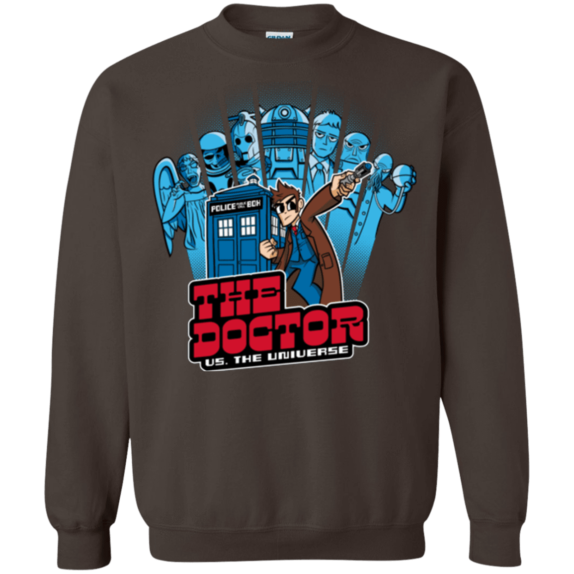 Sweatshirts Dark Chocolate / Small 10 vs universe Crewneck Sweatshirt