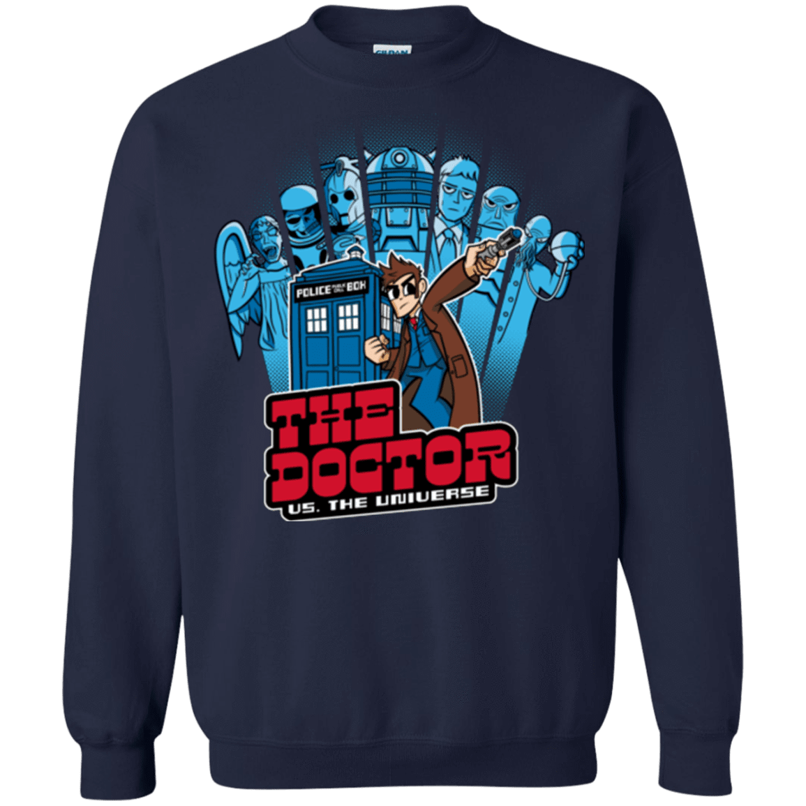 Sweatshirts Navy / Small 10 vs universe Crewneck Sweatshirt