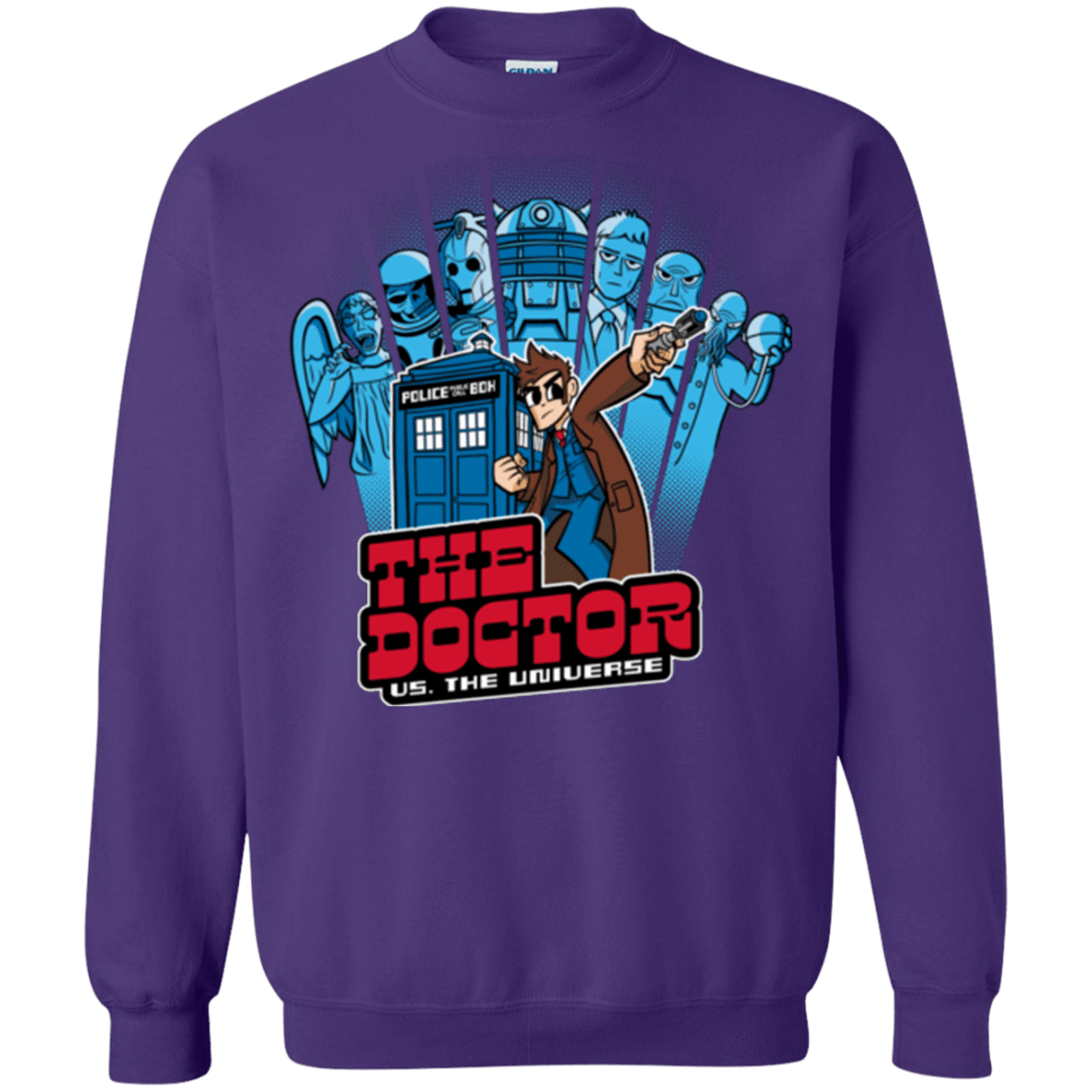 Sweatshirts Purple / Small 10 vs universe Crewneck Sweatshirt