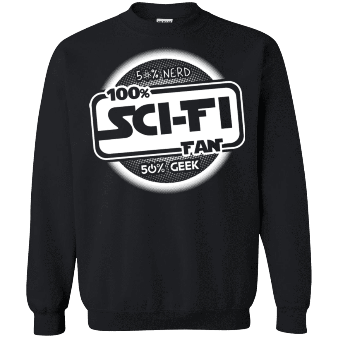 Sweatshirts Black / Small 100 Percent Sci-fi Crewneck Sweatshirt