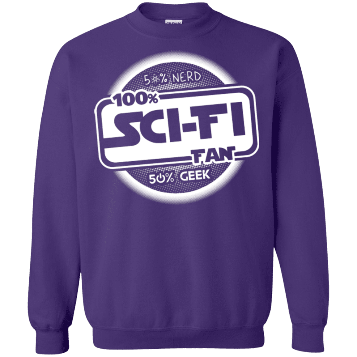 Sweatshirts Purple / Small 100 Percent Sci-fi Crewneck Sweatshirt