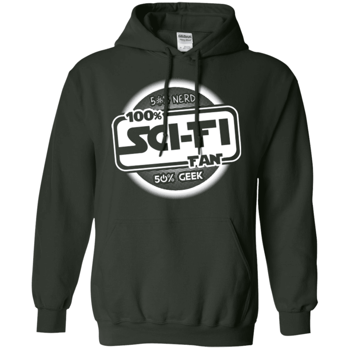Sweatshirts Forest Green / Small 100 Percent Sci-fi Pullover Hoodie