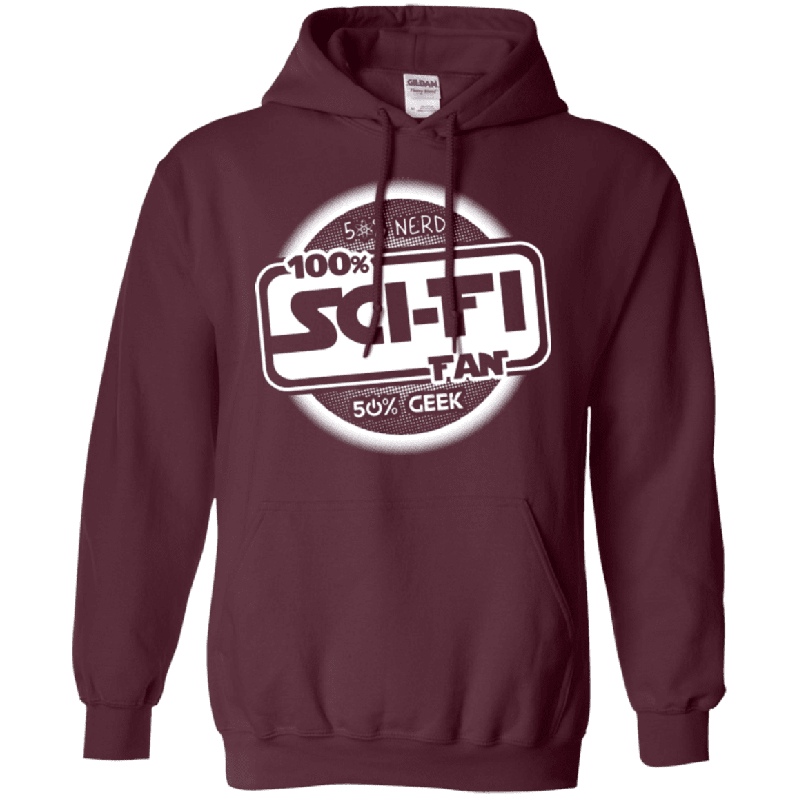 Sweatshirts Maroon / Small 100 Percent Sci-fi Pullover Hoodie