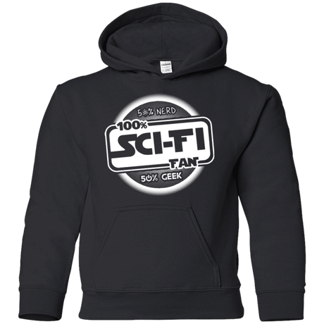 Sweatshirts Black / YS 100 Percent Sci-fi Youth Hoodie