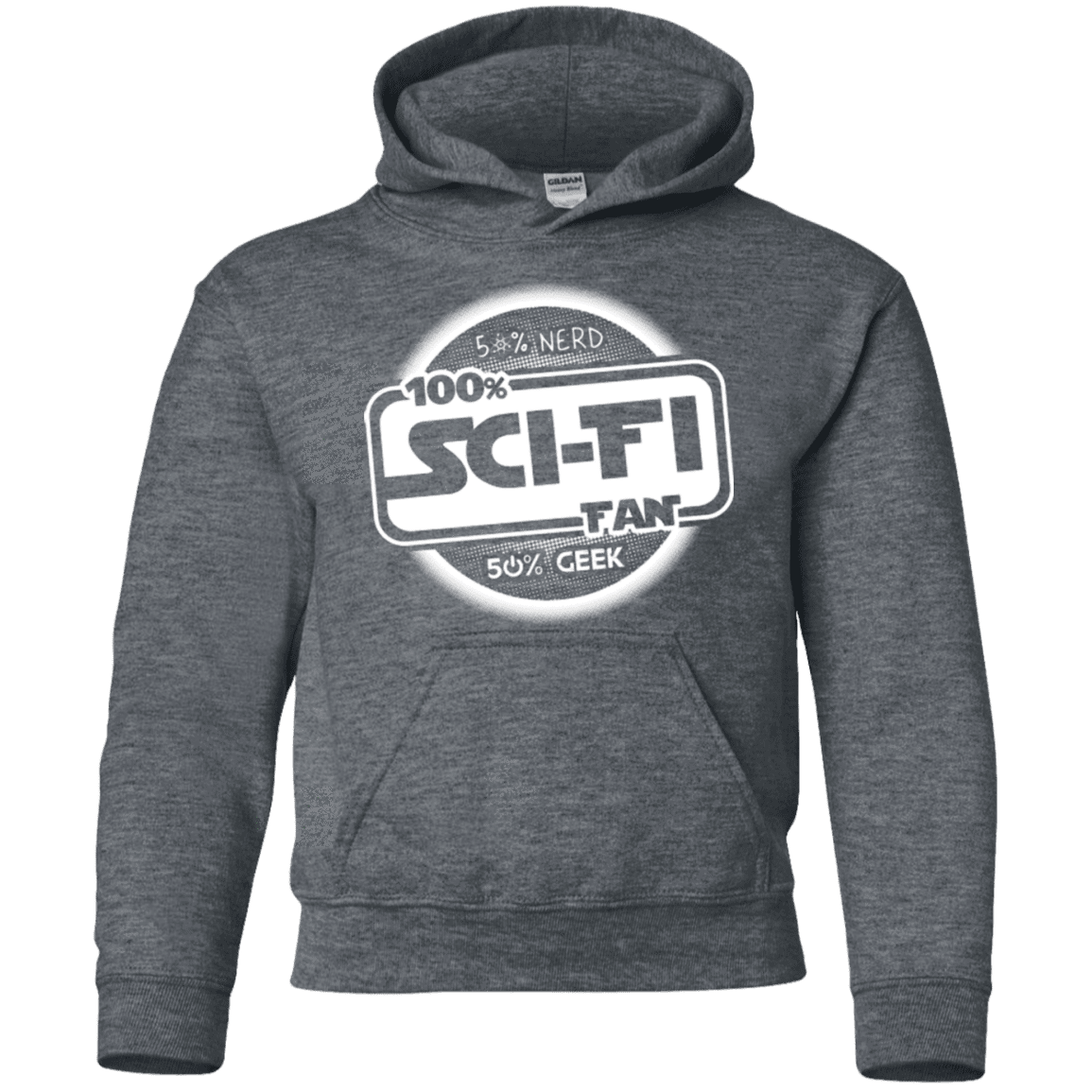 Sweatshirts Dark Heather / YS 100 Percent Sci-fi Youth Hoodie