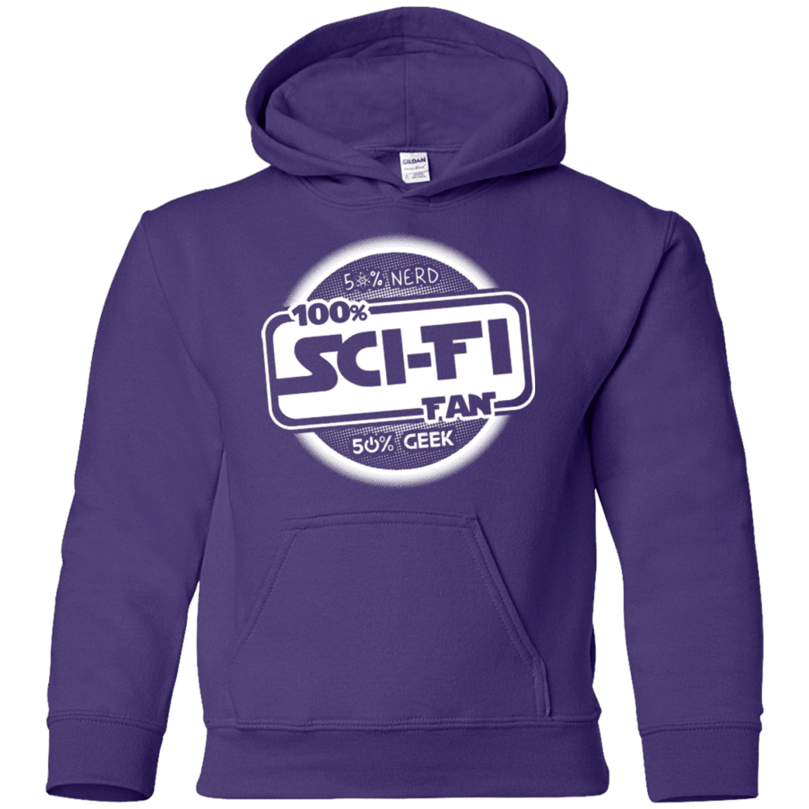 Sweatshirts Purple / YS 100 Percent Sci-fi Youth Hoodie