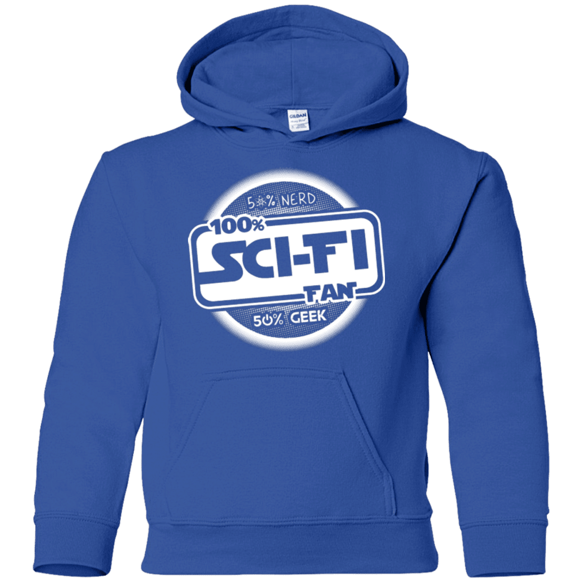 Sweatshirts Royal / YS 100 Percent Sci-fi Youth Hoodie