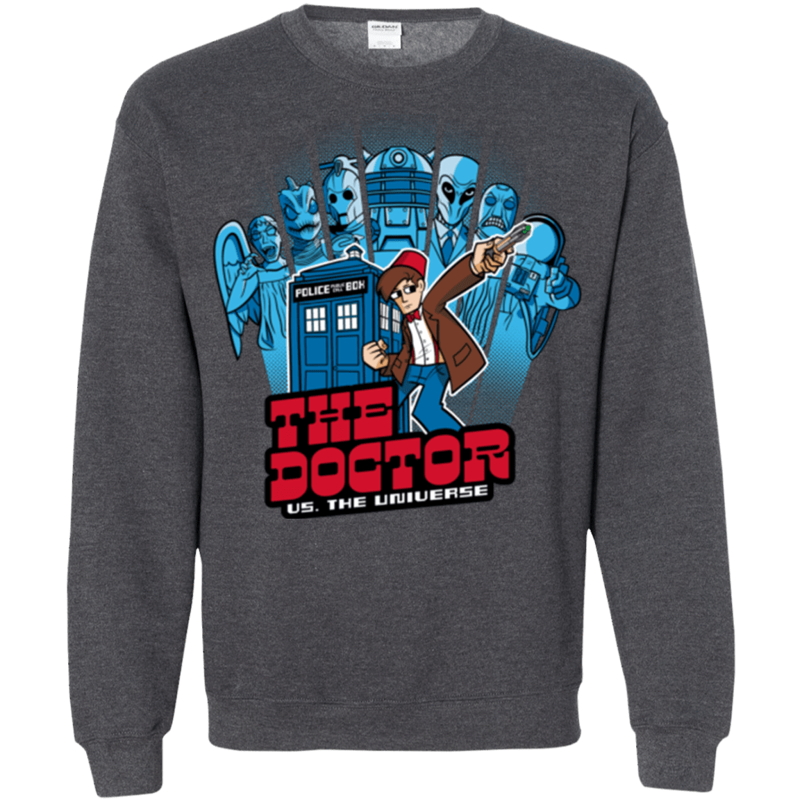 Sweatshirts Dark Heather / Small 11 vs universe Crewneck Sweatshirt