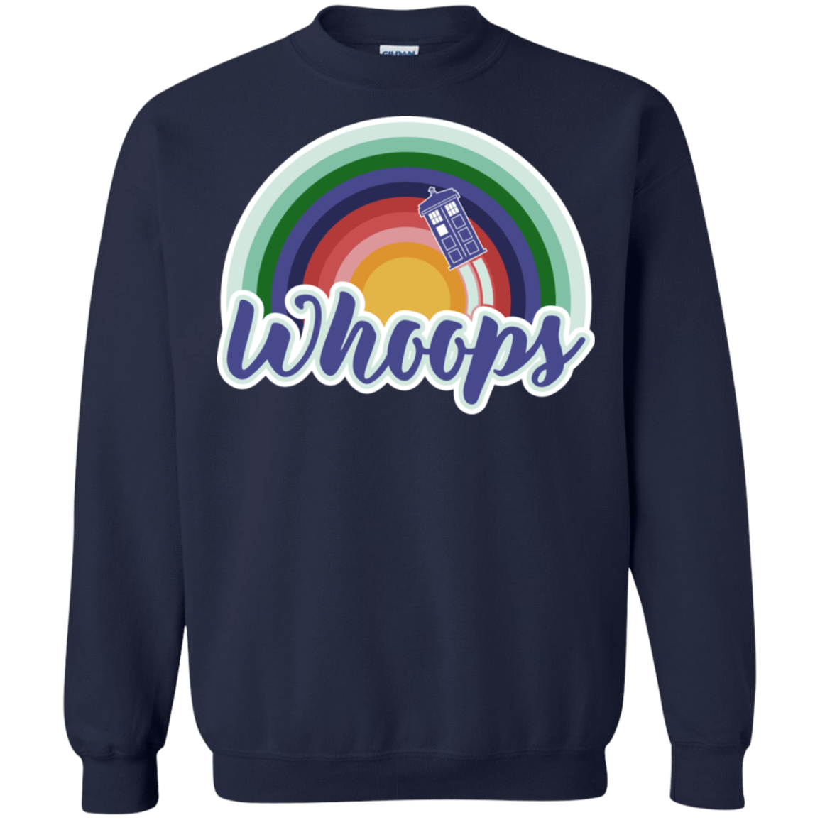 Sweatshirts Navy / S 13th Doctor Retro Whoops Crewneck Sweatshirt