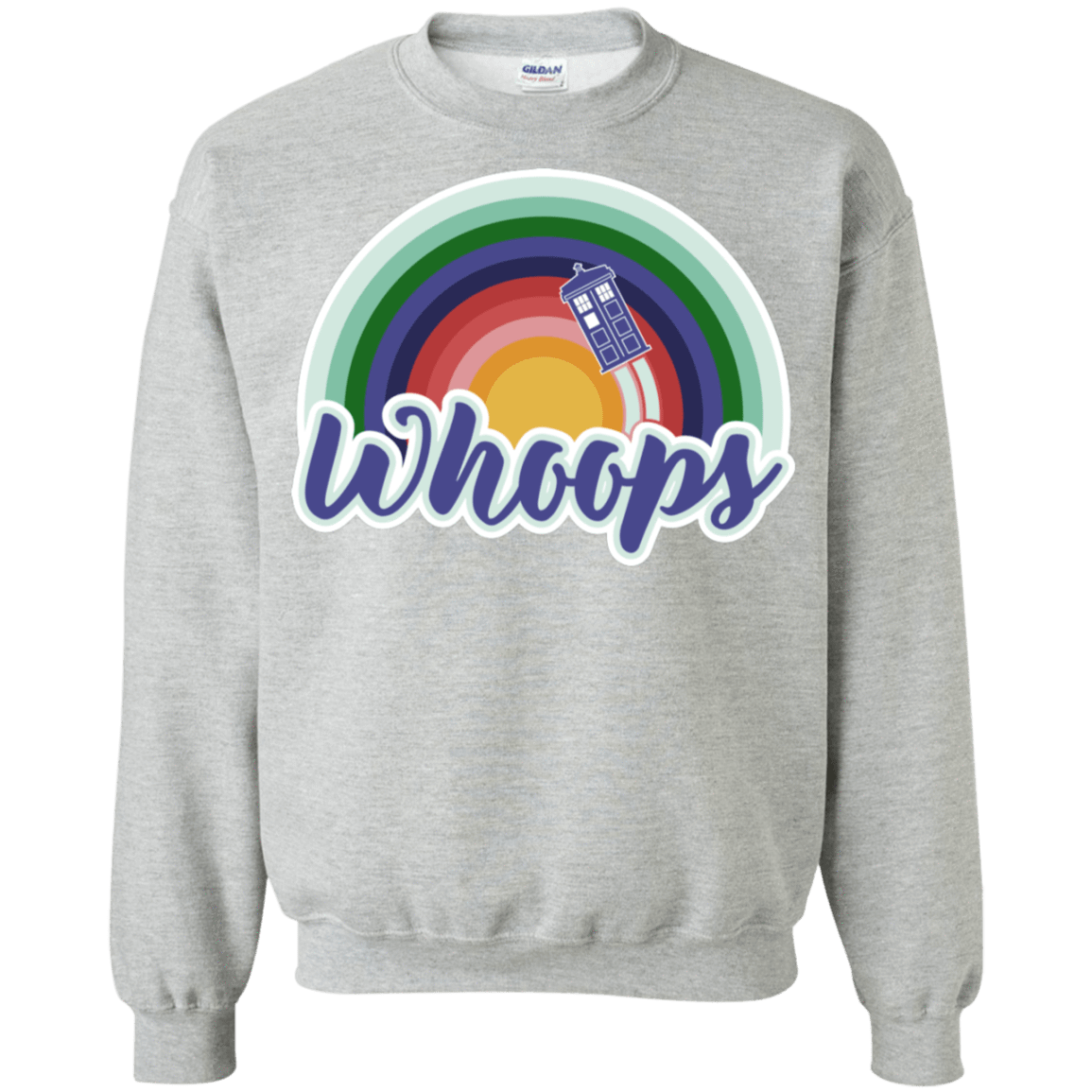 Sweatshirts Sport Grey / S 13th Doctor Retro Whoops Crewneck Sweatshirt