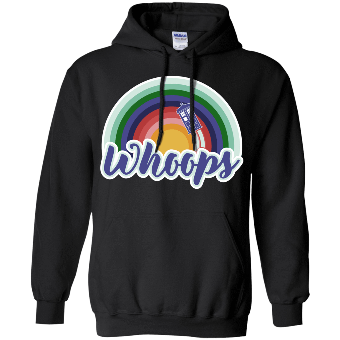 Sweatshirts Black / S 13th Doctor Retro Whoops Pullover Hoodie