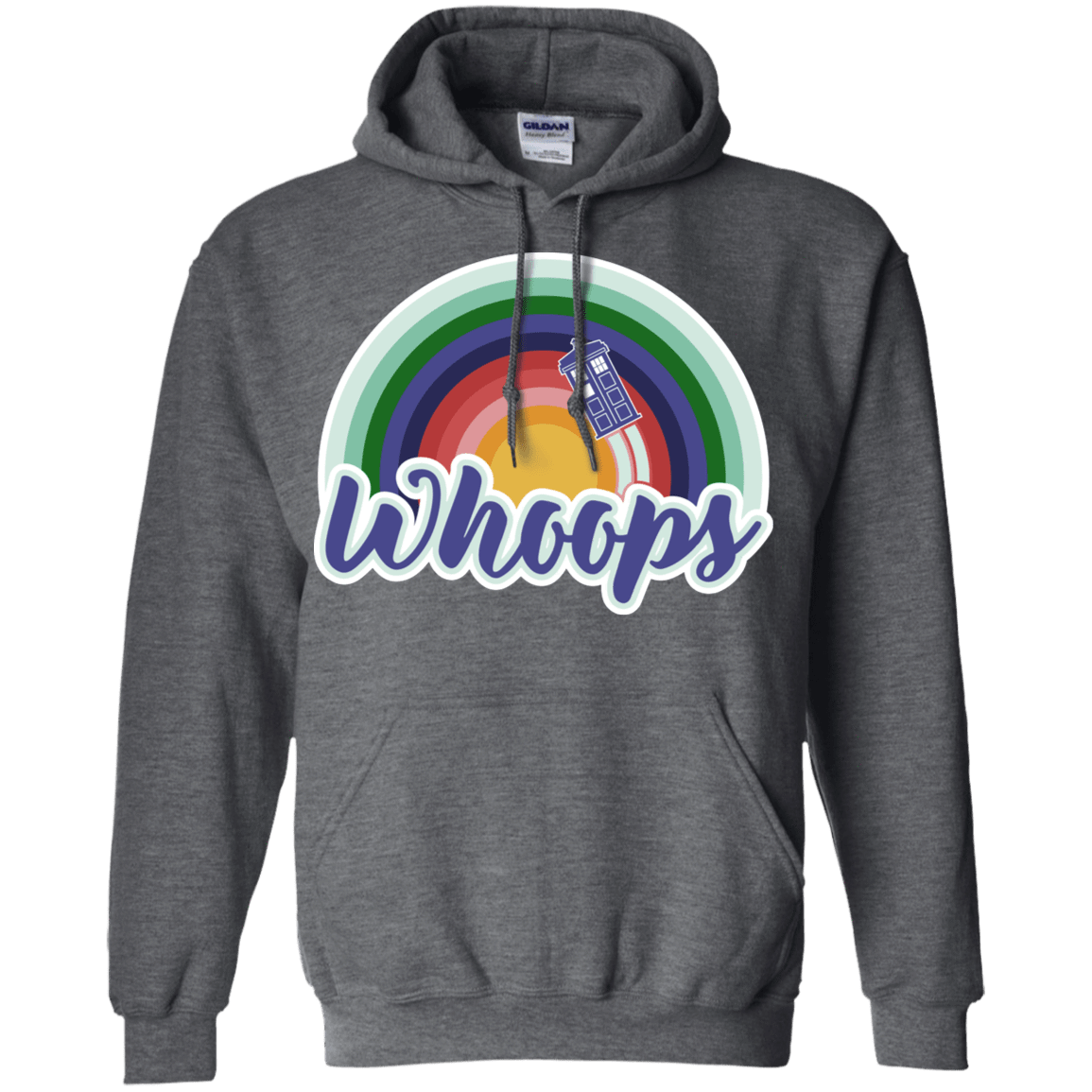 Sweatshirts Dark Heather / S 13th Doctor Retro Whoops Pullover Hoodie