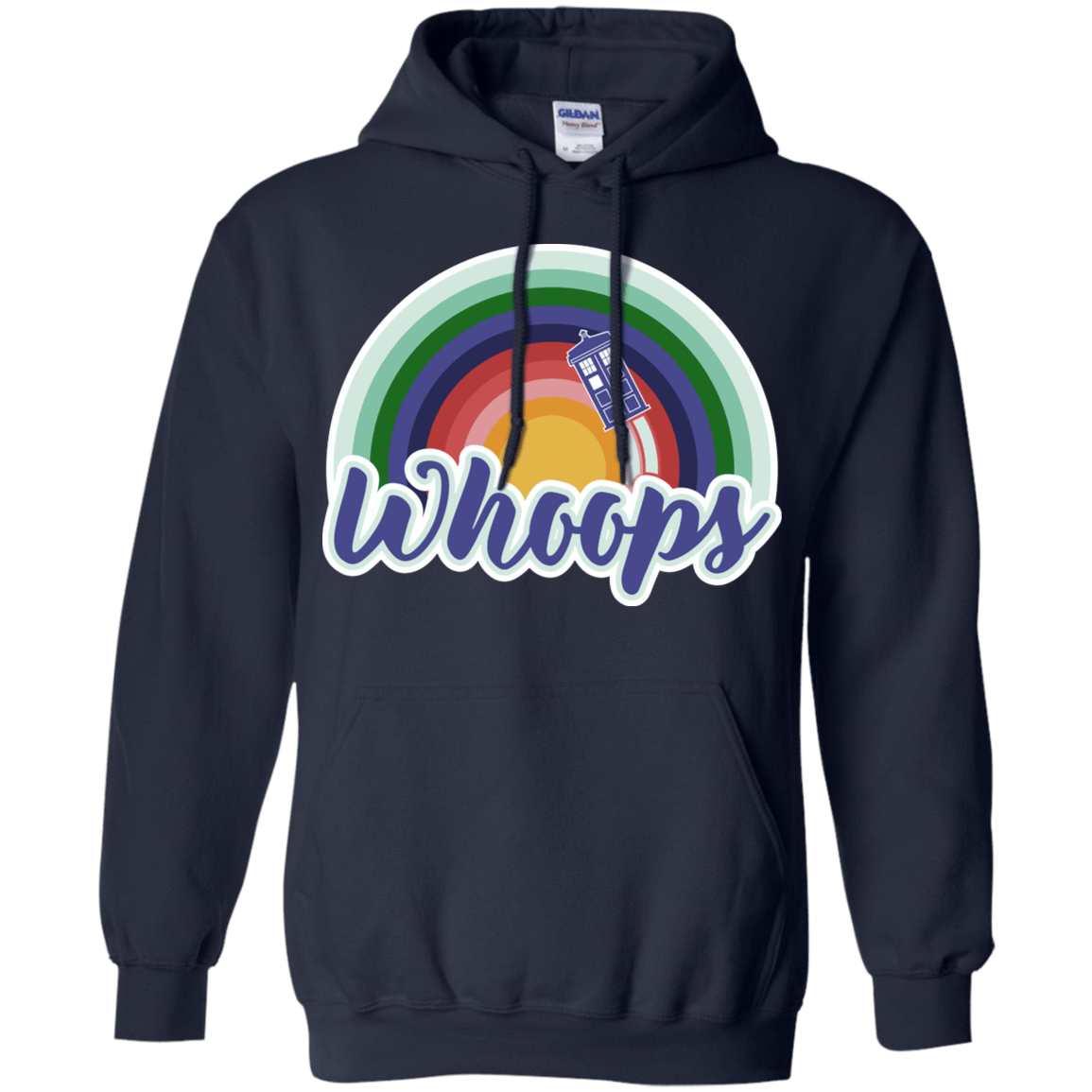 Sweatshirts Navy / S 13th Doctor Retro Whoops Pullover Hoodie