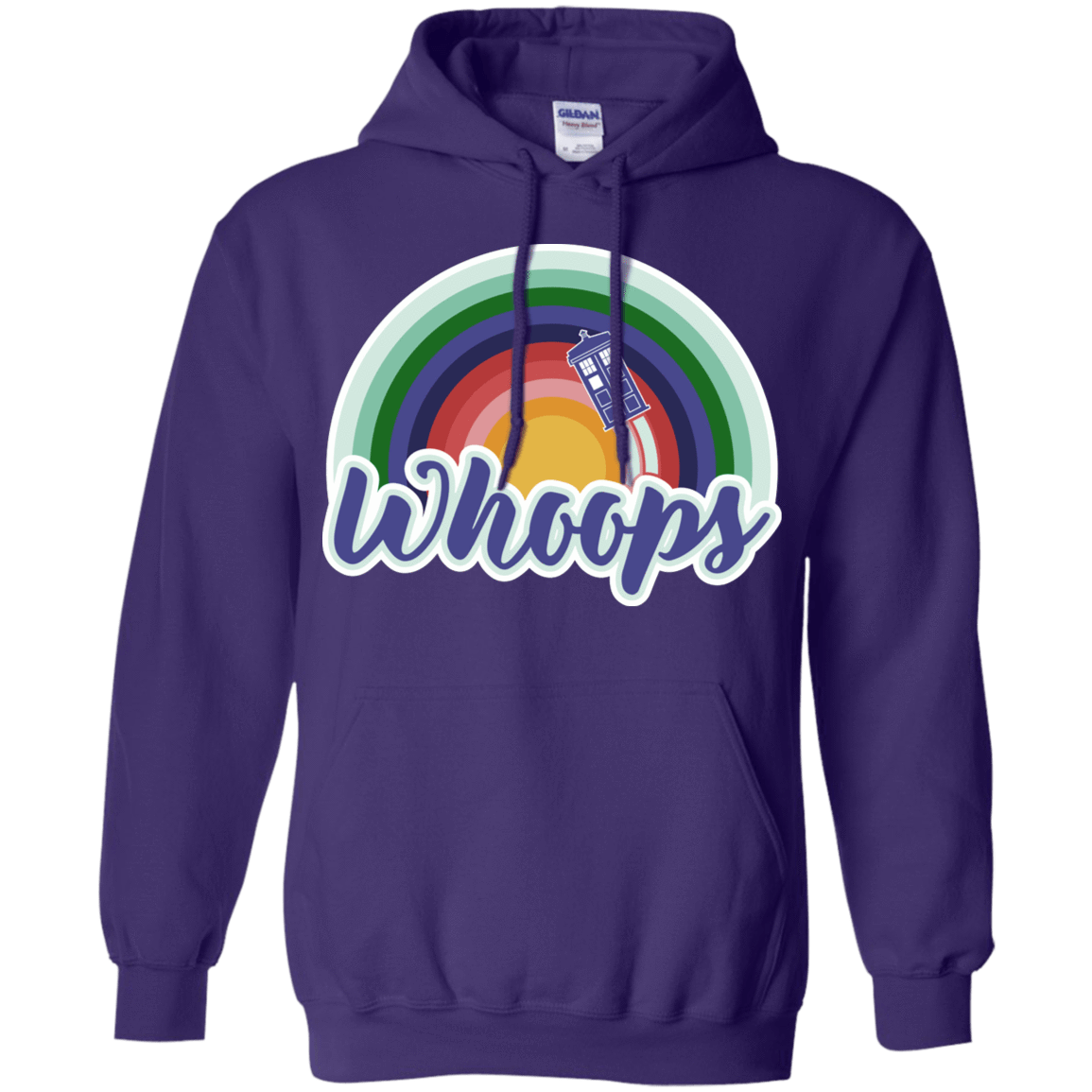 Sweatshirts Purple / S 13th Doctor Retro Whoops Pullover Hoodie
