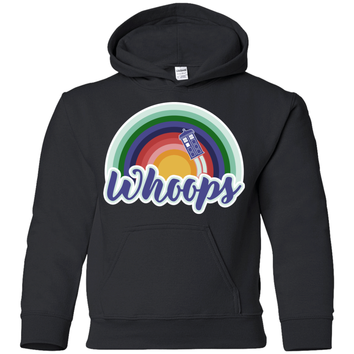 Sweatshirts Black / YS 13th Doctor Retro Whoops Youth Hoodie