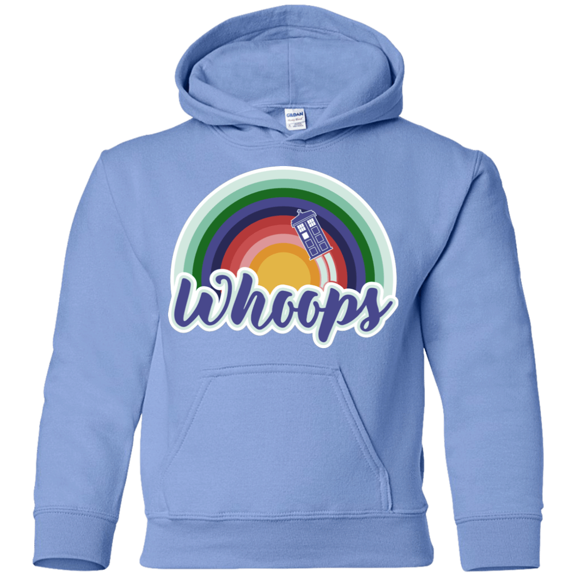 Sweatshirts Carolina Blue / YS 13th Doctor Retro Whoops Youth Hoodie